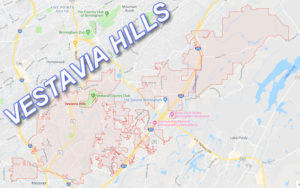 Vestavia Hills AL Map