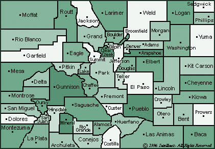 Colorado County Map - ALTALandSurvey.com
